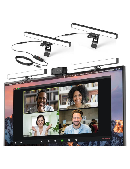 Iluminación para Videoconferencias HumanCentric - Kit Doble USB-C