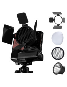 Kit de Luz de Video LED Bi-Color Colbor W100 con Batería 71Wh