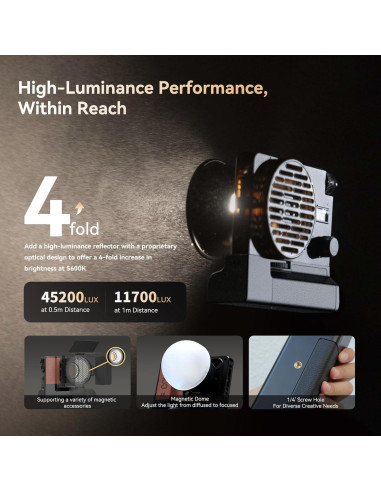 Kit de Luz de Video LED Bi-Color Colbor W100 con Batería 71Wh