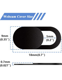 Wolfride 50Pcs Cubierta Deslizante de Privacidad para Cámara Web 2
