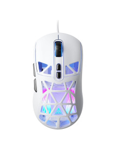 Ratón Gaming SOLAKAKA SM901 RGB 13800DPI Programable Blanco