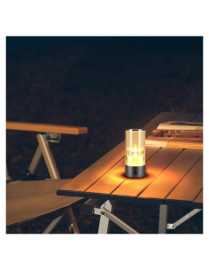 Linterna de Camping Recargable Qinzhuo Mini Gris Oscuro