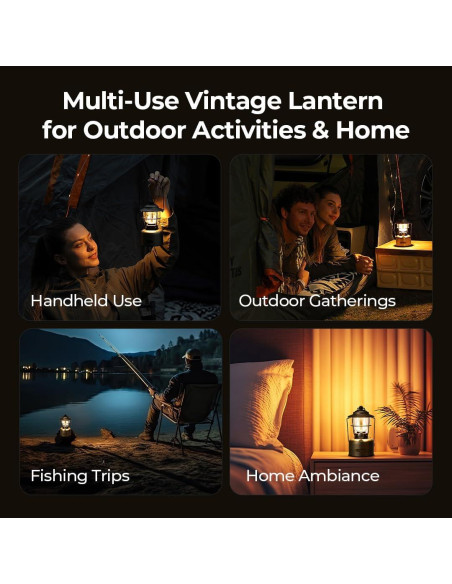 Linterna de Camping BougeRV VL01 Vintage Recargable IPX5