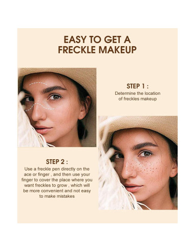 Bolígrafo de Pecas Impermeable Aaiffey 2 Colores Secado Rápido