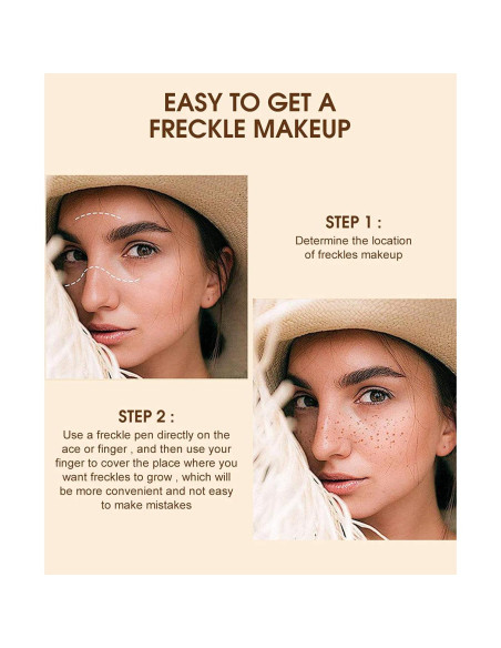 Bolígrafo de Pecas Impermeable Aaiffey 2 Colores Secado Rápido