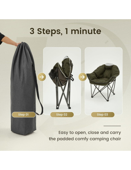 Silla de Camping Acolchada Outdoor Living SUNTIME - 2 Paquete Silla de Camping Acolchada Outdoor Living SUNTIME - 2 Paquete