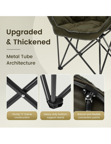 Silla de Camping Acolchada Outdoor Living SUNTIME - 2 Paquete