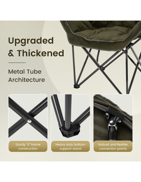 Silla de Camping Acolchada Outdoor Living SUNTIME - 2 Paquete Silla de Camping Acolchada Outdoor Living SUNTIME - 2 Paquete