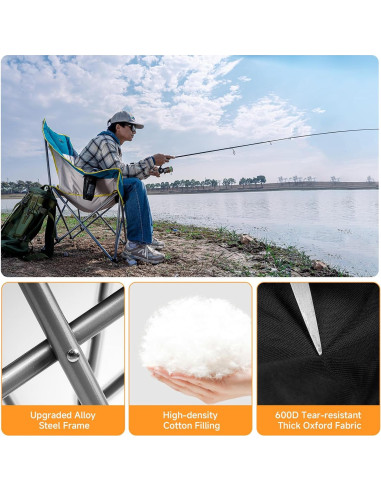 Silla de Camping Plegable Thallike Alta Resistencia 181Kg