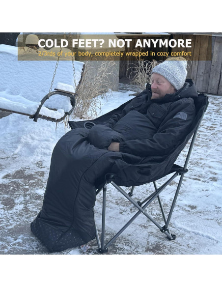 Silla de Camping Calefaccionada Minndudu XL Acolchada 181 kg