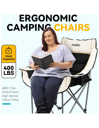 Silla de Camping Plegable Thallike Alta Resistencia 181Kg