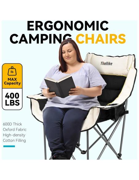 Silla de Camping Plegable Thallike Alta Resistencia 181Kg