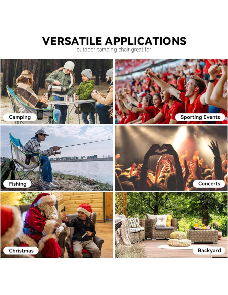 Silla de Camping Plegable Thallike Alta Resistencia 181Kg