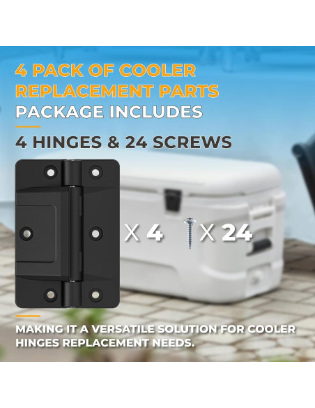 Bisagras Mecánicas Sobredimensionadas Pokin para Neveras Igloo 150-165 QT