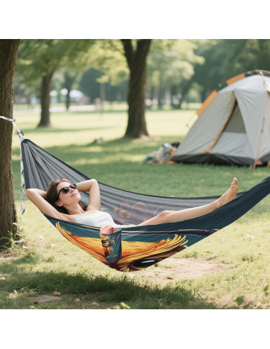 Hamaca de Camping Takiito 150 kg Ligera y Portátil 289.6x138 cm