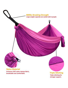 Hamaca de Camping Doble Gold Armour 118x79 cm 226.8 kg 2