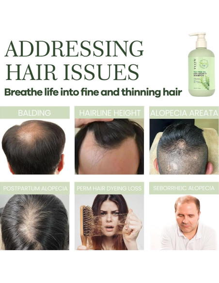 Champú Engrosante Romero y Árbol de Té 300ml JINGDAIBURY