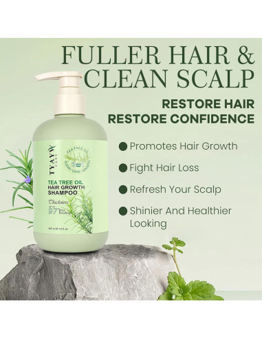 Champú Engrosante Romero y Árbol de Té 300ml JINGDAIBURY