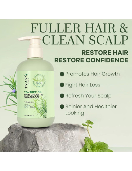 Champú Engrosante Romero y Árbol de Té 300ml JINGDAIBURY