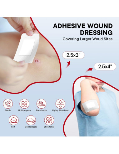 Kit de Primeros Auxilios PUMIER 350 Piezas Impermeable Rojo