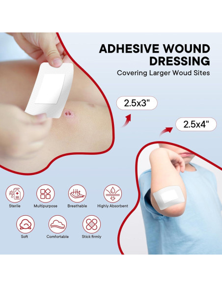 Kit de Primeros Auxilios PUMIER 350 Piezas Impermeable Rojo