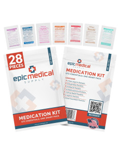 Kit de Reabastecimiento de Medicamentos Epic Medical Supply - 28 Paquetes