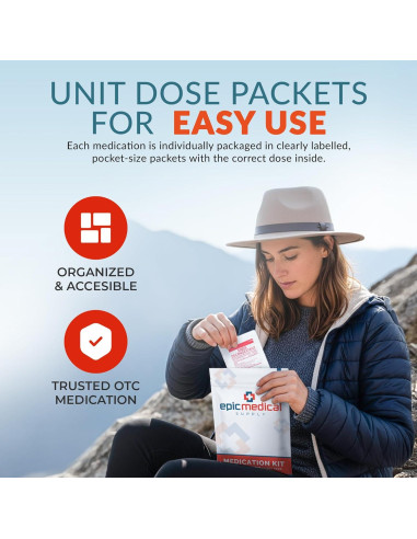 Kit de Reabastecimiento de Medicamentos Epic Medical Supply - 28 Paquetes