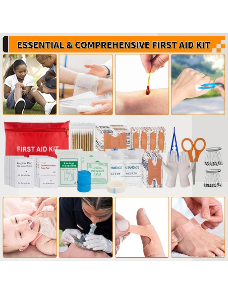 Kit de Supervivencia Uhoolly 252 Piezas con Primeros Auxilios