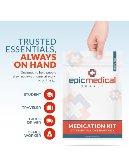 Kit de Reabastecimiento de Medicamentos Epic Medical Supply - 28 Paquetes