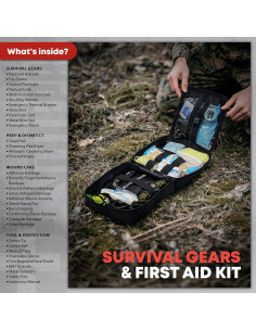 Kit de Primeros Auxilios VLITEPRO 242 Piezas con Bolsa Molle 2