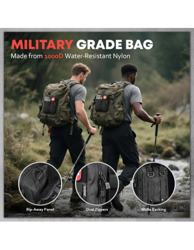 Kit de Primeros Auxilios VLITEPRO 242 Piezas con Bolsa Molle