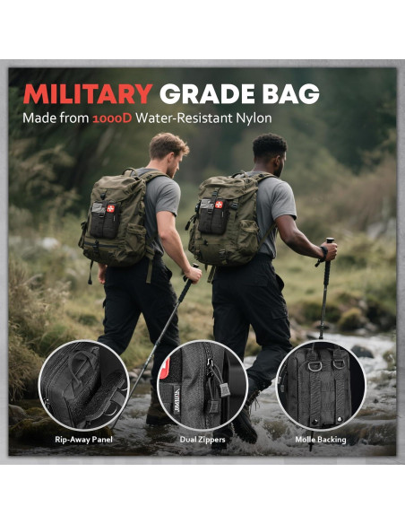 Kit de Primeros Auxilios VLITEPRO 242 Piezas con Bolsa Molle