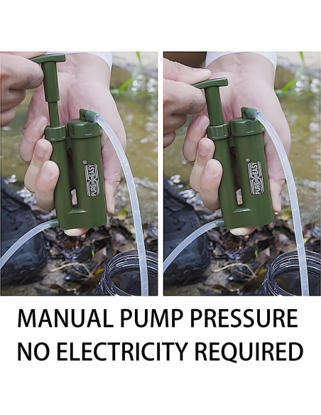 Filtro de Agua Portátil VellyHiker con Membrana RO 0.0001 Micrones