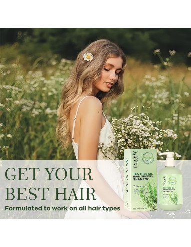 Champú Engrosante Romero y Árbol de Té 300ml JINGDAIBURY