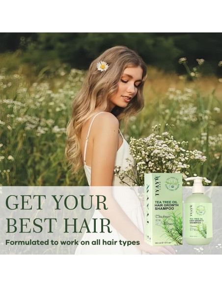 Champú Engrosante Romero y Árbol de Té 300ml JINGDAIBURY