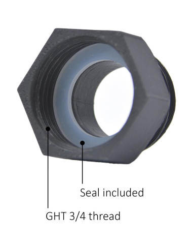 Adaptador de Filtro de Agua Lynora GHT 3/4 a 28mm con Sello