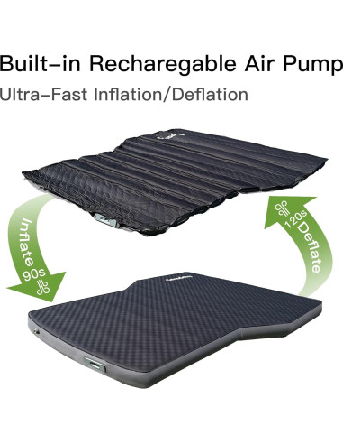 Colchón SUV Canodoky 4" Híbrido Espuma y Aire con Bomba