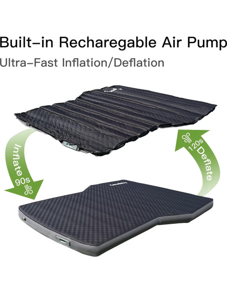 Colchón SUV Canodoky 4" Híbrido Espuma y Aire con Bomba