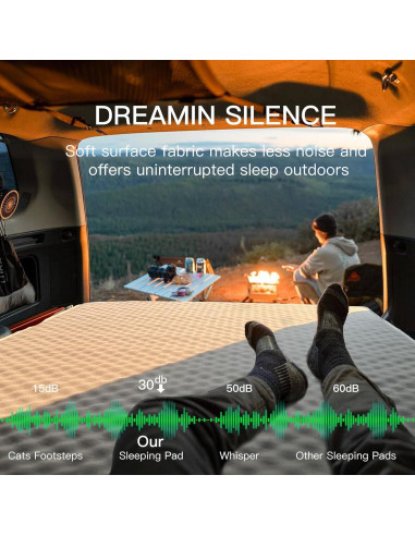 Colchón SUV Canodoky 4" Híbrido Espuma y Aire con Bomba