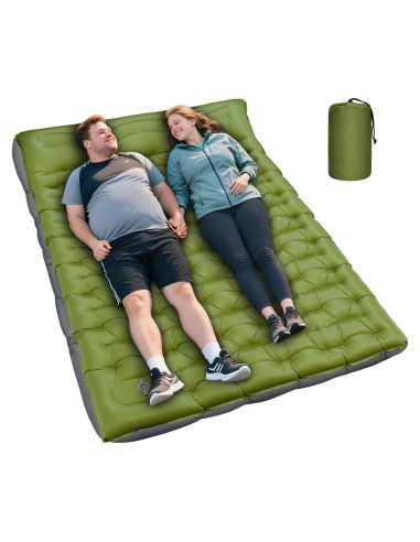 Colchón Inflable Doble Oramoose 15 cm con Almohada y Bomba