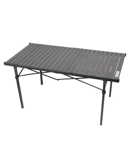 Mesa Plegable Negra Wildroots XL para Camping y Picnic