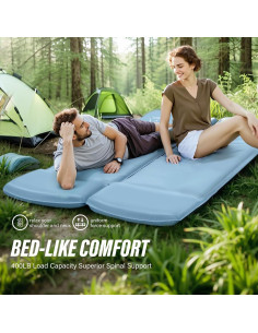 Almohadilla de Dormir Autoinflable M KARMATER 3.1" con Bomba 2