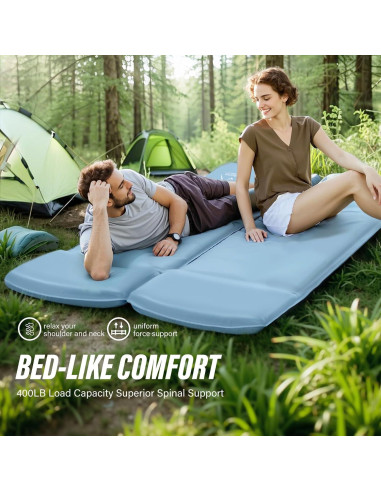 Almohadilla de Dormir Autoinflable M KARMATER 3.1" con Bomba