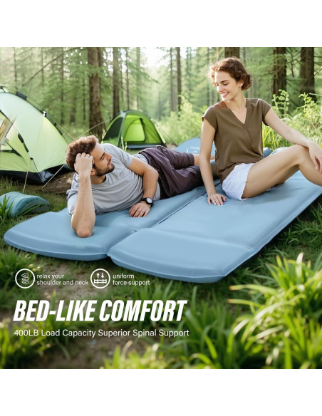 Almohadilla de Dormir Autoinflable M KARMATER 3.1" con Bomba