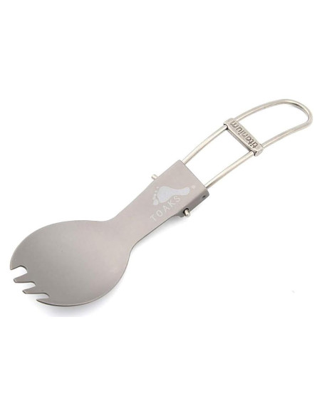 Cuchara tenedor plegable TOAKS de titanio 165mm