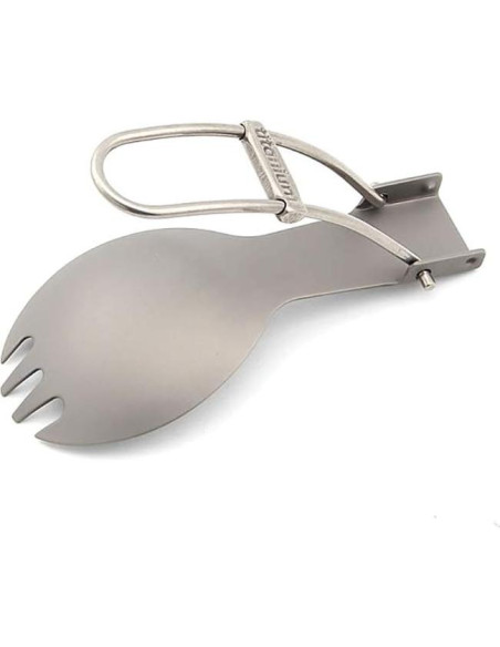 Cuchara tenedor plegable TOAKS de titanio 165mm