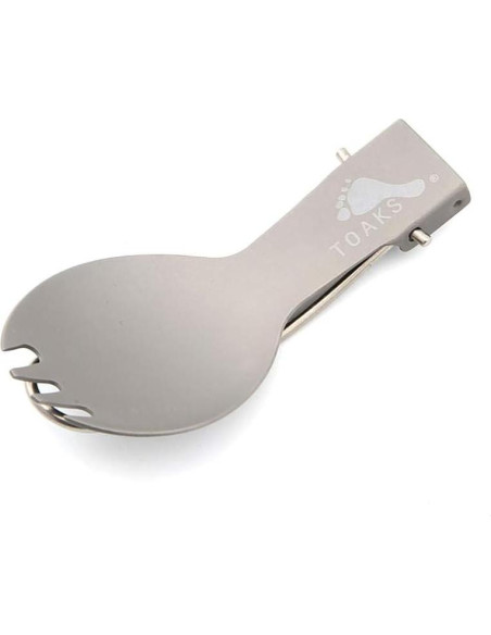 Cuchara tenedor plegable TOAKS de titanio 165mm