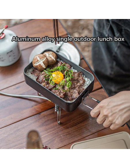 Caja de Almuerzo Bento Alocs de Aluminio para Camping 1.5L