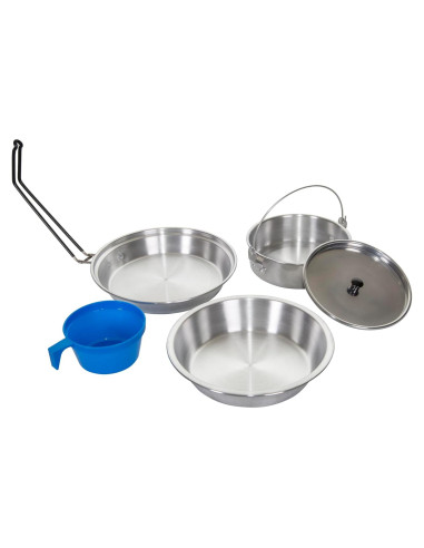 Juego de Cocina de Aluminio Stansport 5 Piezas para Camping