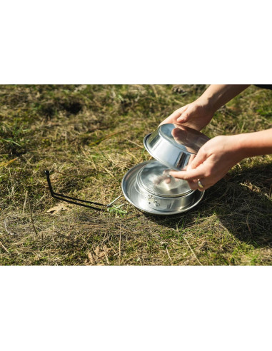 Juego de Cocina de Aluminio Stansport 5 Piezas para Camping